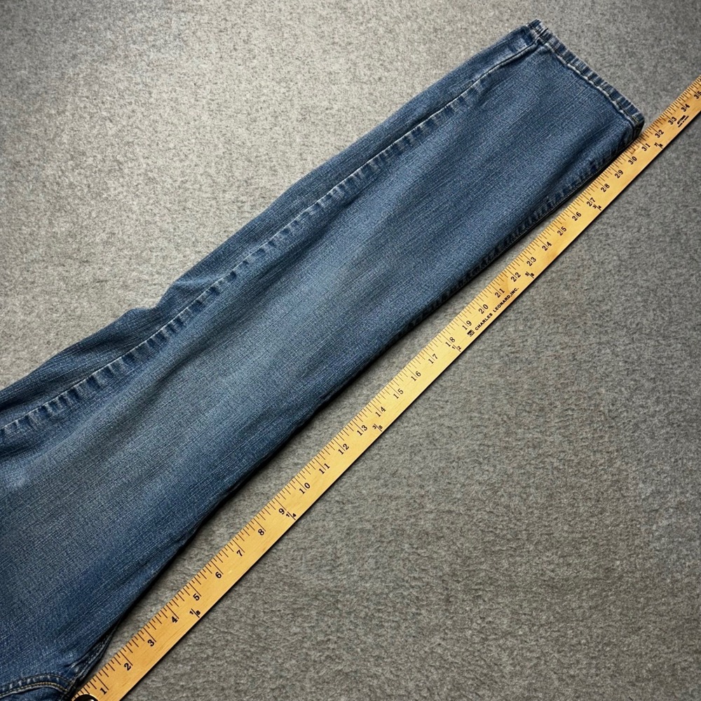 Levi's Jeans 512 Perfectly Slimming Womens 10M Blue Straight Leg Stretch Denim - Picture 13 of 14